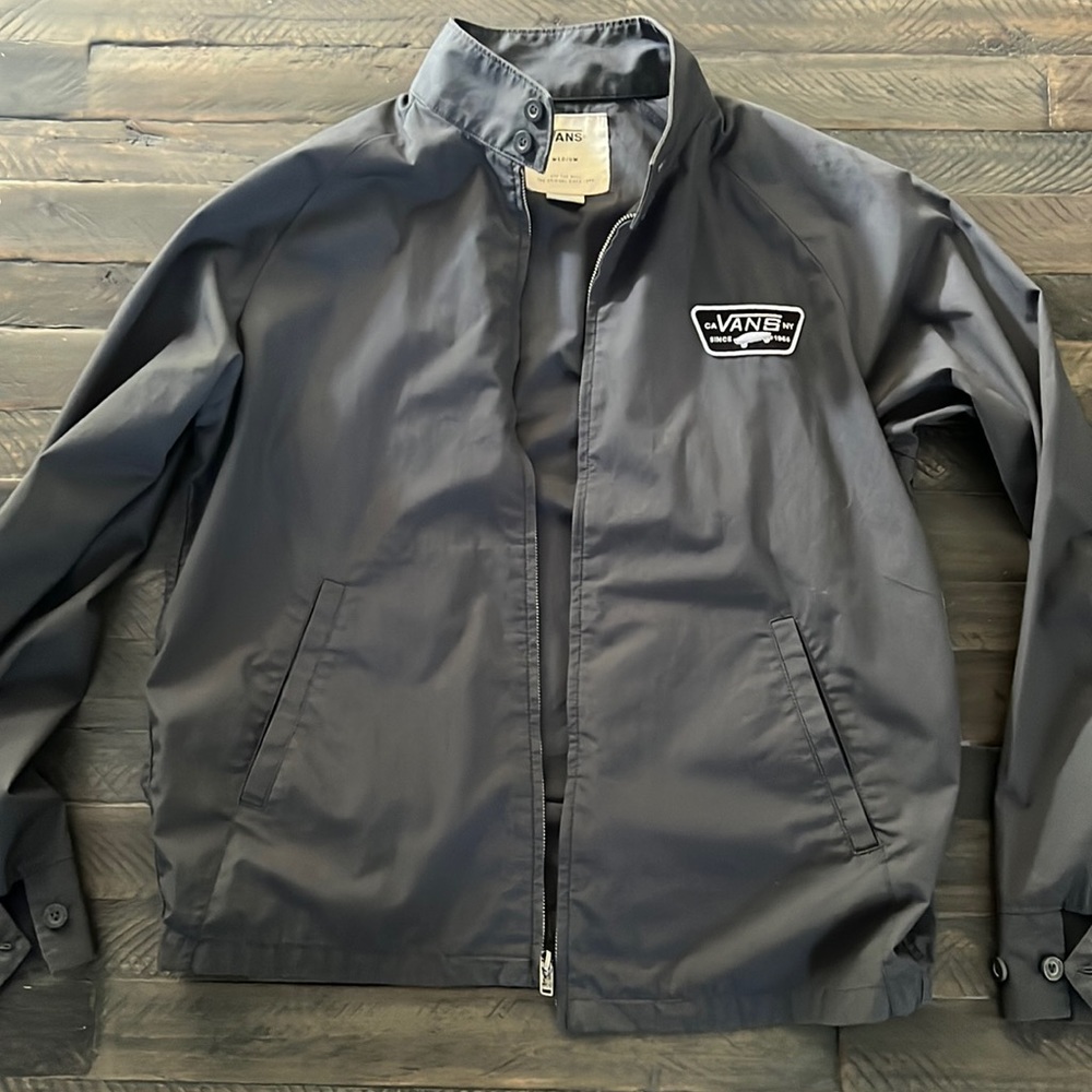 Grey Vans non lined light weight jacket. Excellent condition